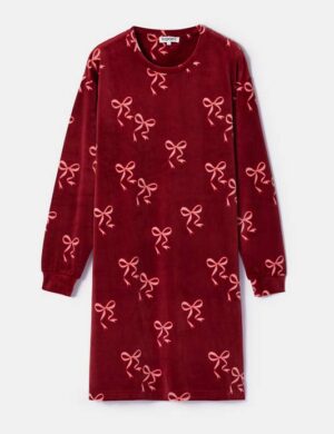 Robe Bordeaux, Strikkenprint, Pony