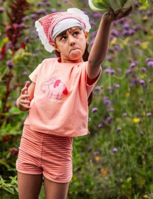 Meisjespyjama kort, Oranje, Olifant