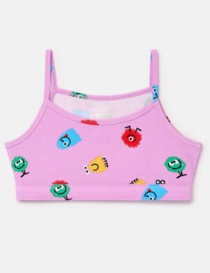 Meisjes topje, Roze met all-over alienpluisjes
