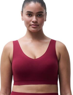 Softstretch Top, padded, zonder beugel, Raspberry pink