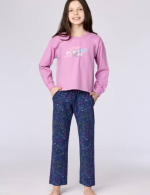 Meisjes pyjama lang, Roze, " when the stars come out "