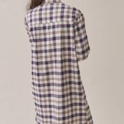 pixon check navy brown back